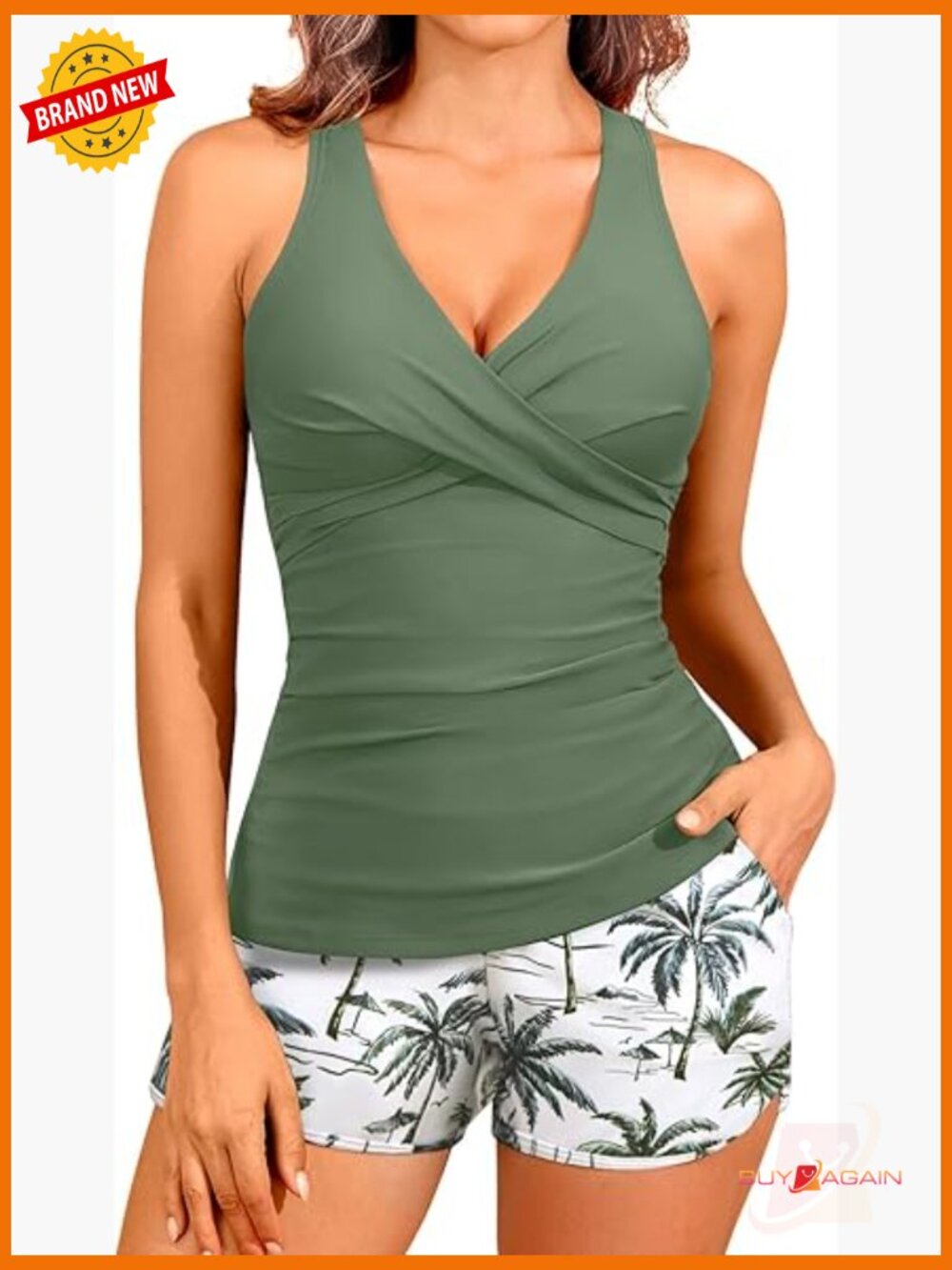 Tankini Swimsuits with Shorts - Two Piece Tummy Control Bathing Suits